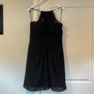 Worn once. Black Alfred Angelo bridesmaid dress. Size 14